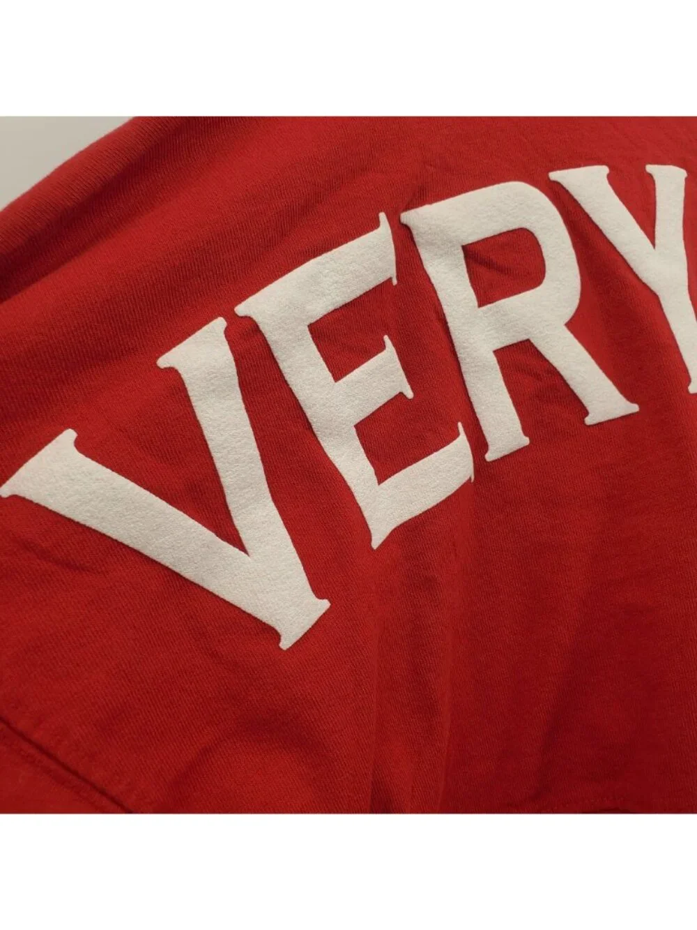 Spirit Jersey Very Merry Oversized Graphic Top Women Size XS NWOT Christmas